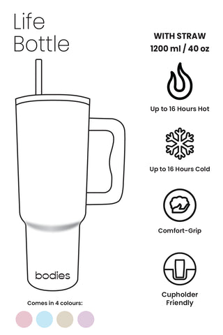 Life Bottle 40oz with Straw in Lilac (5 LEFT)