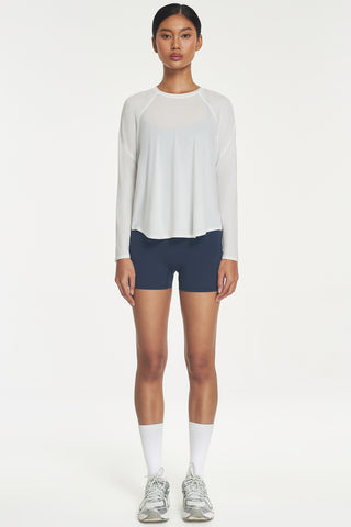 Zephyr Long Sleeve Top in White