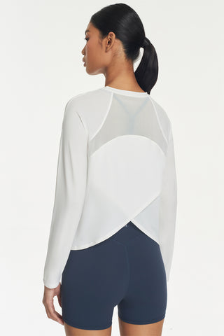 Zephyr Long Sleeve Top in White