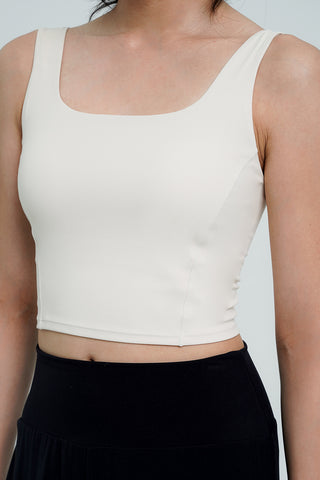 Charmed Bra Top in Ivory (XS & M LEFT)