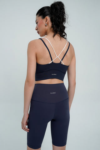 Asana Biker Shorts in Navy