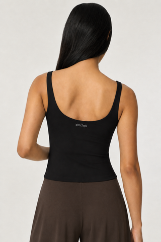 Persona Tank Top in Black (Built in bra)