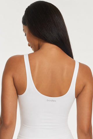 Persona Tank Top in White (Built in bra)