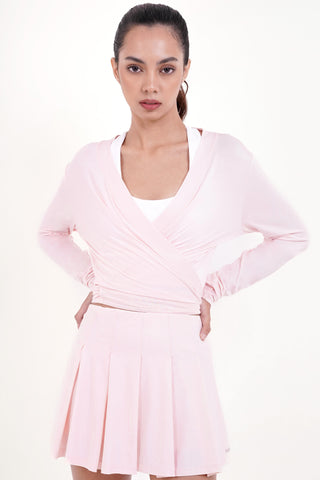 Sierra Wrap Top in Blush