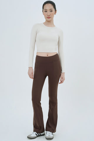 Hustle Flare Pants in Espresso
