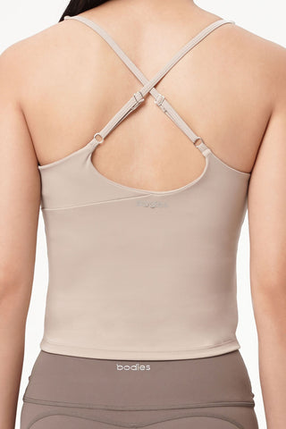 Solid Bra Top in Sand