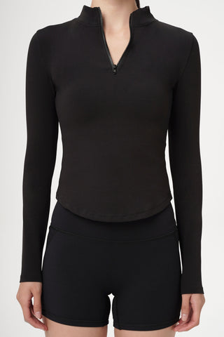 Stream Black Long-sleeved Top