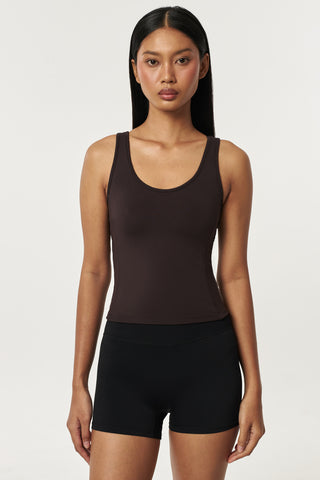 Runner Pocket Tank Top in Espresso