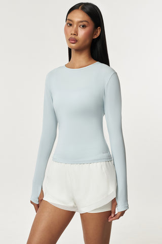 Lush Top in Pale Blue
