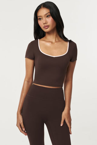 Adagio Bra Top in Espresso (Built in Bra)
