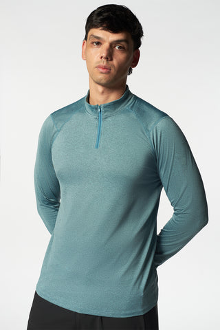 Pound Long Sleeve Top In Turqoise