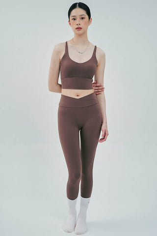 Alignment V-Waist Legging in Choco