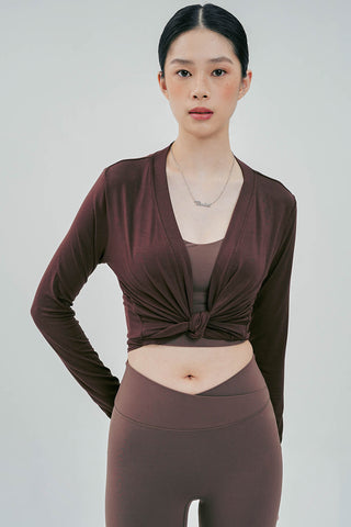 Sierra Wrap Top in Espresso