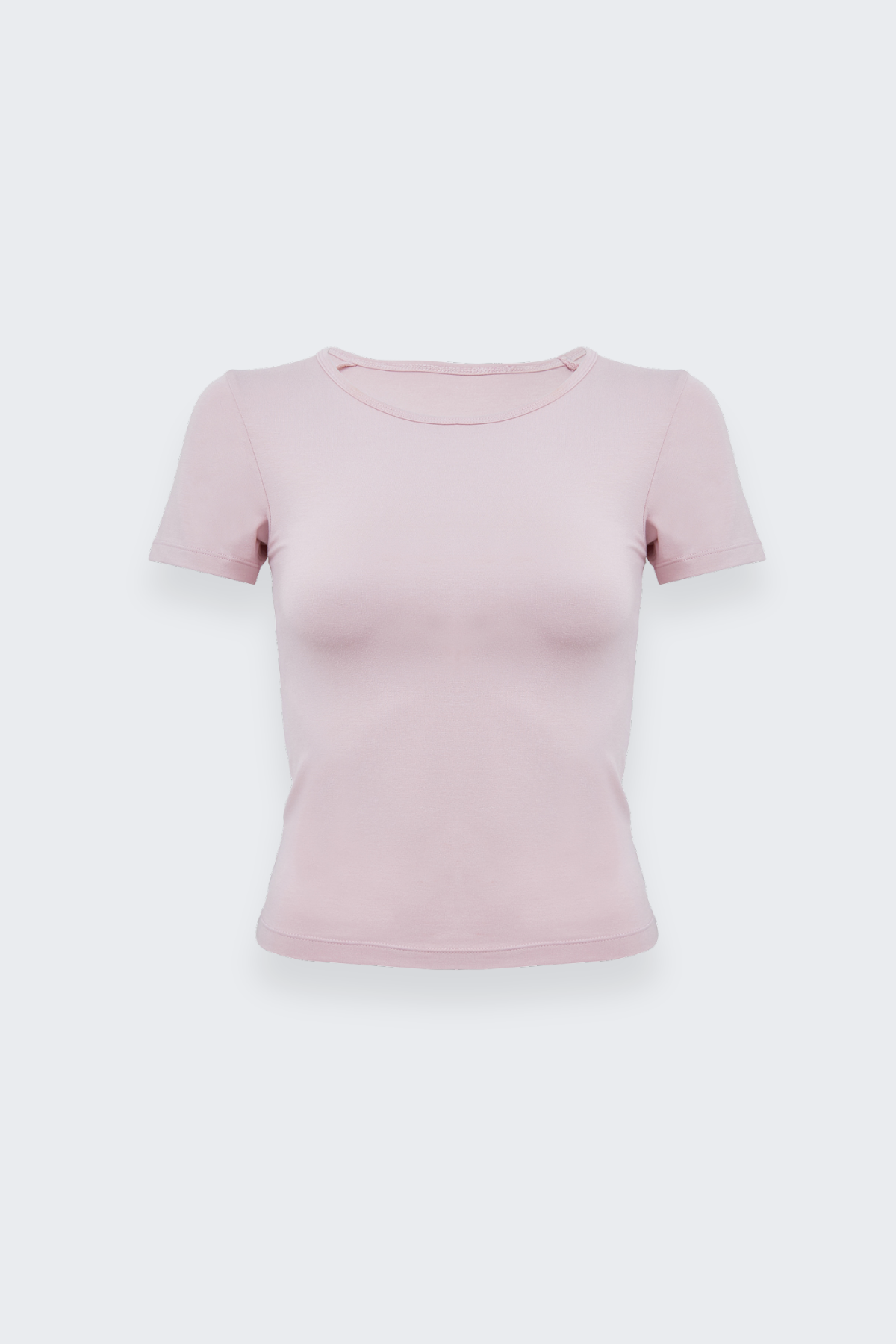 Basic Baby Tee in Rose Pink