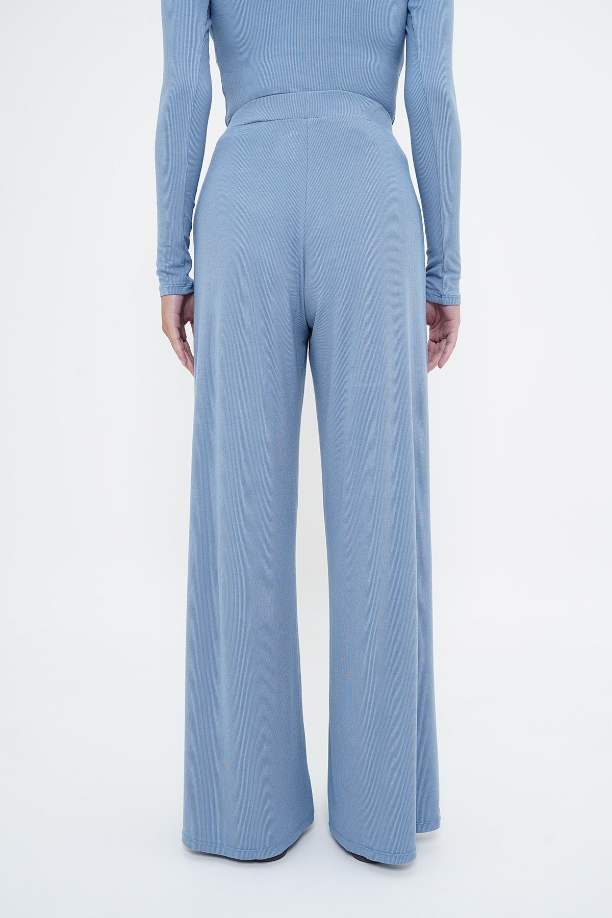 Comfort Ribbed Pants in Sea Blue (Restock)