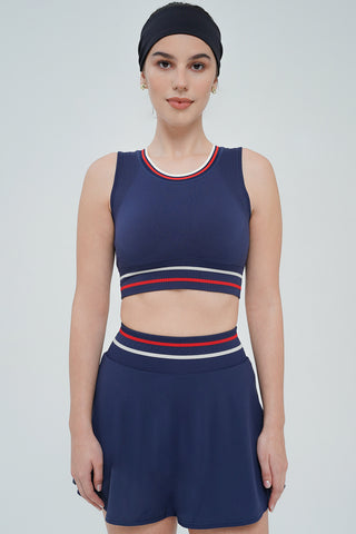 Fairway Bra Top in Navy