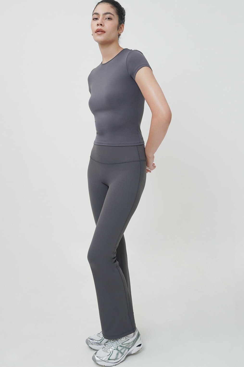 Ultralite Flare Pants in Graphite Grey