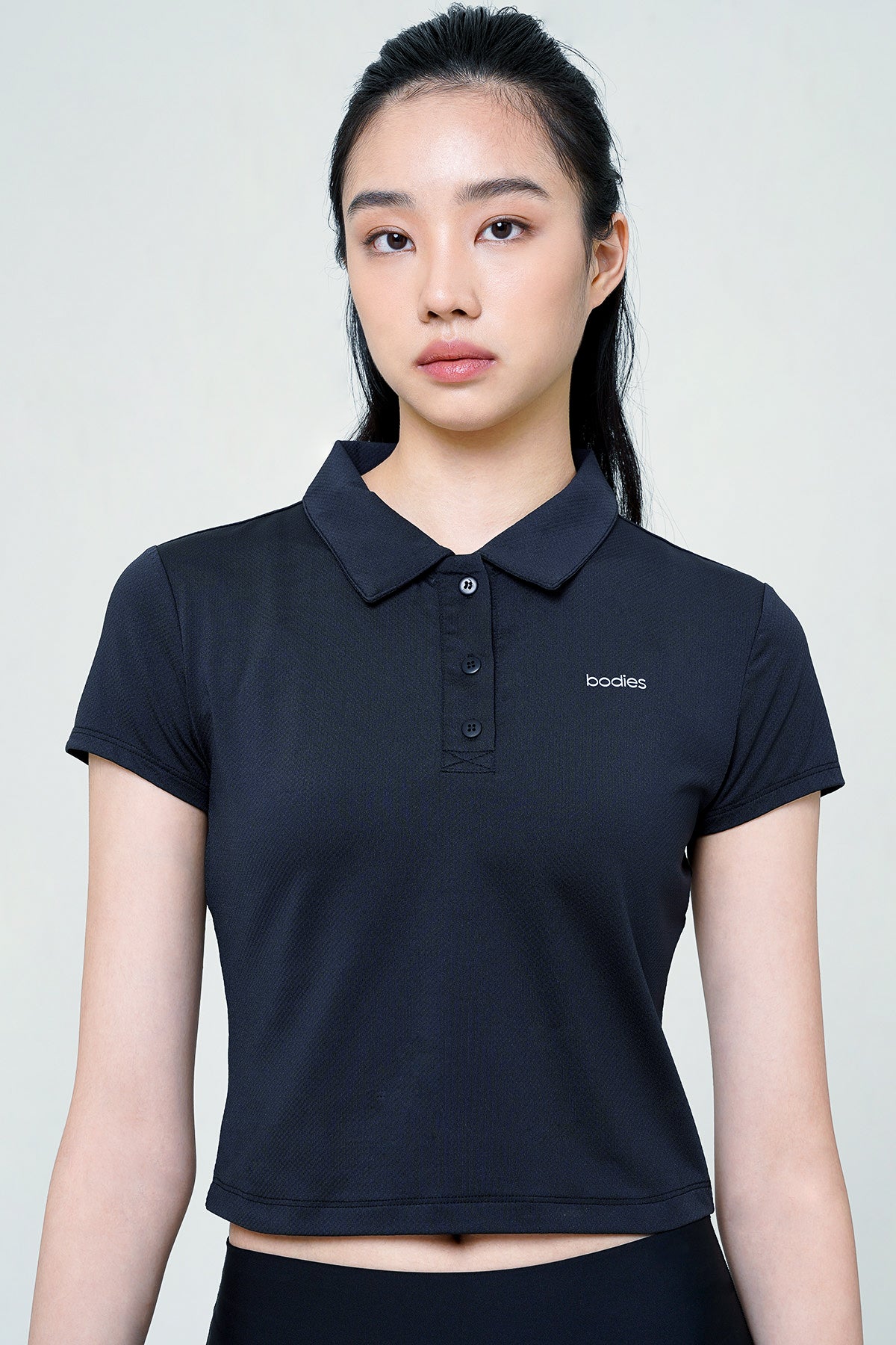 Standard Polo Top in Black