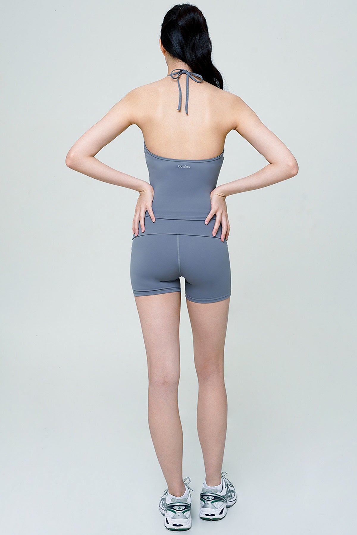 Scoop Halter Top in Dark Grey (Last Pieces)