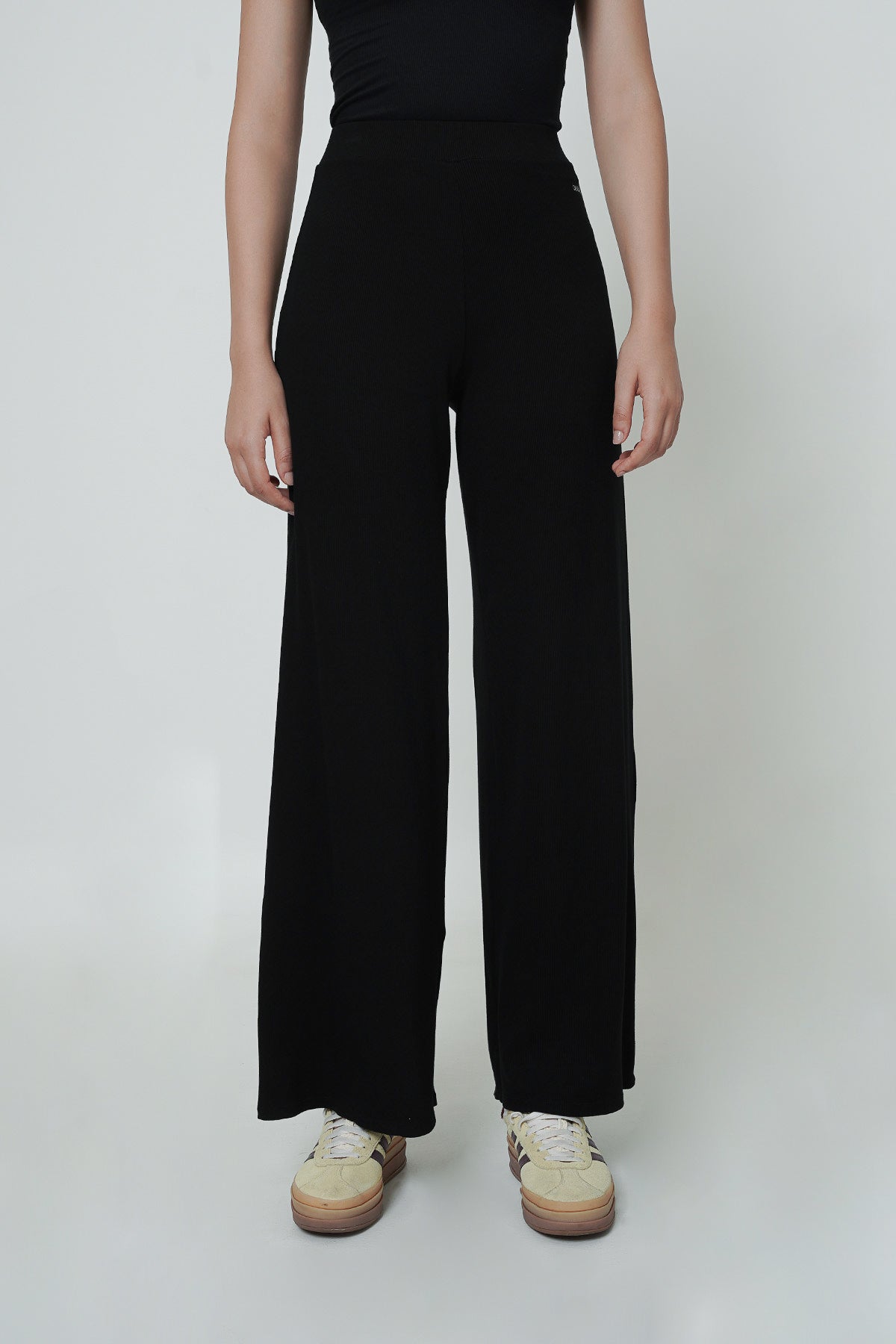 Comfort Ribbed Pants in Black (Restock)