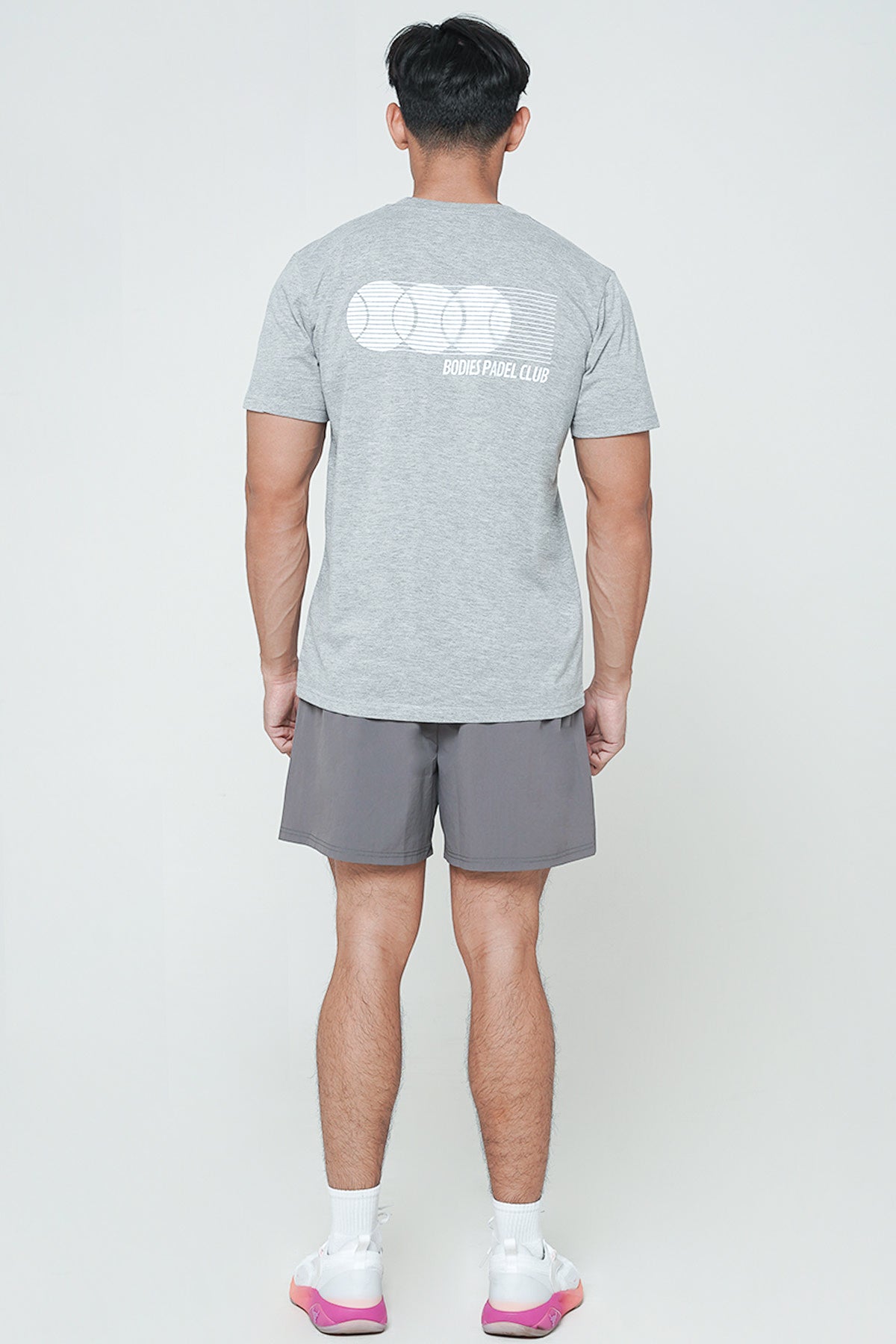 Bodies Padel Club Unisex T-shirt in Misty Grey