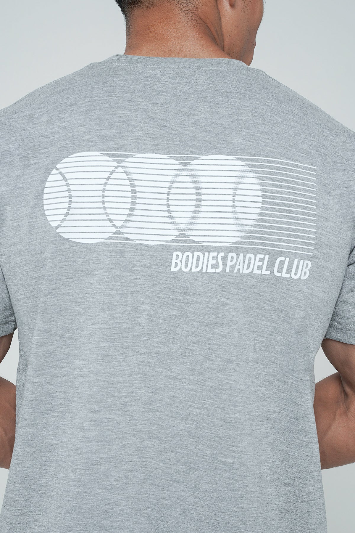 Bodies Padel Club Unisex T-shirt in Misty Grey