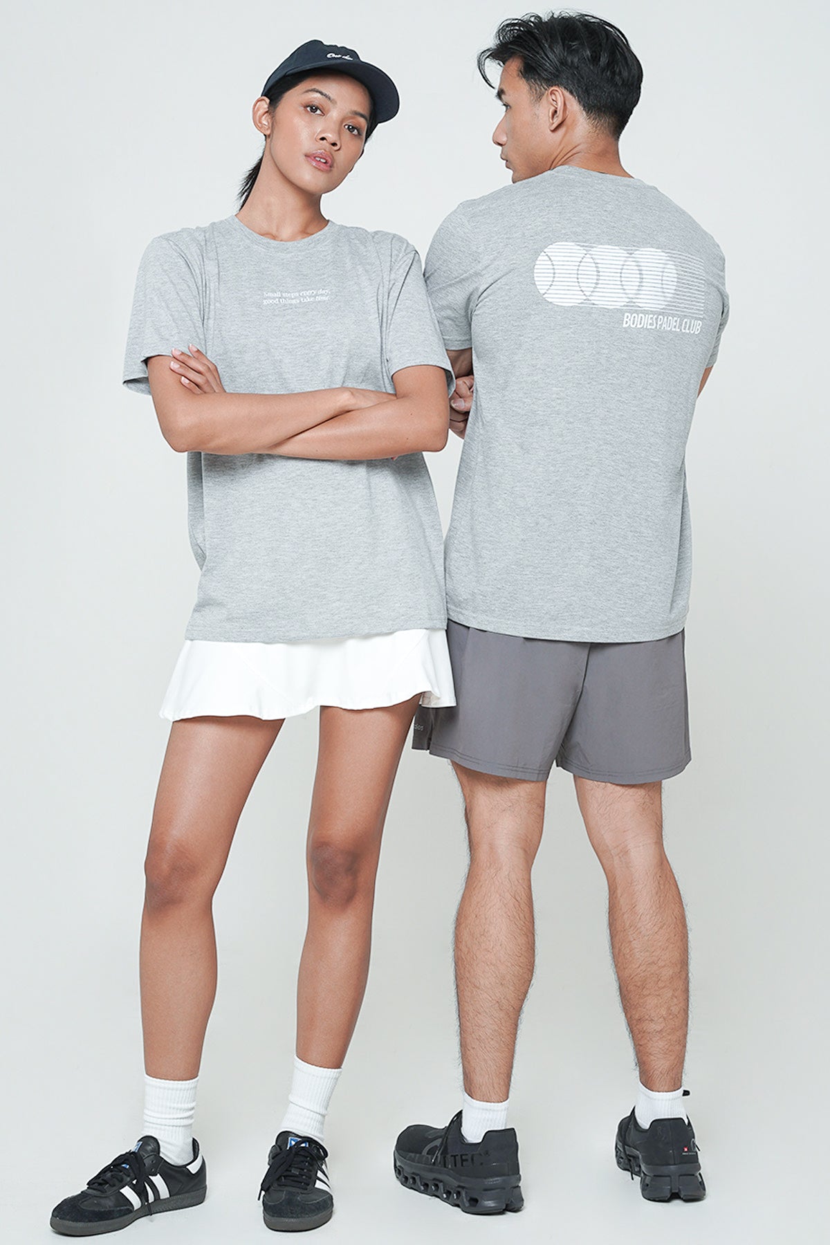 Bodies Padel Club Unisex T-shirt in Misty Grey