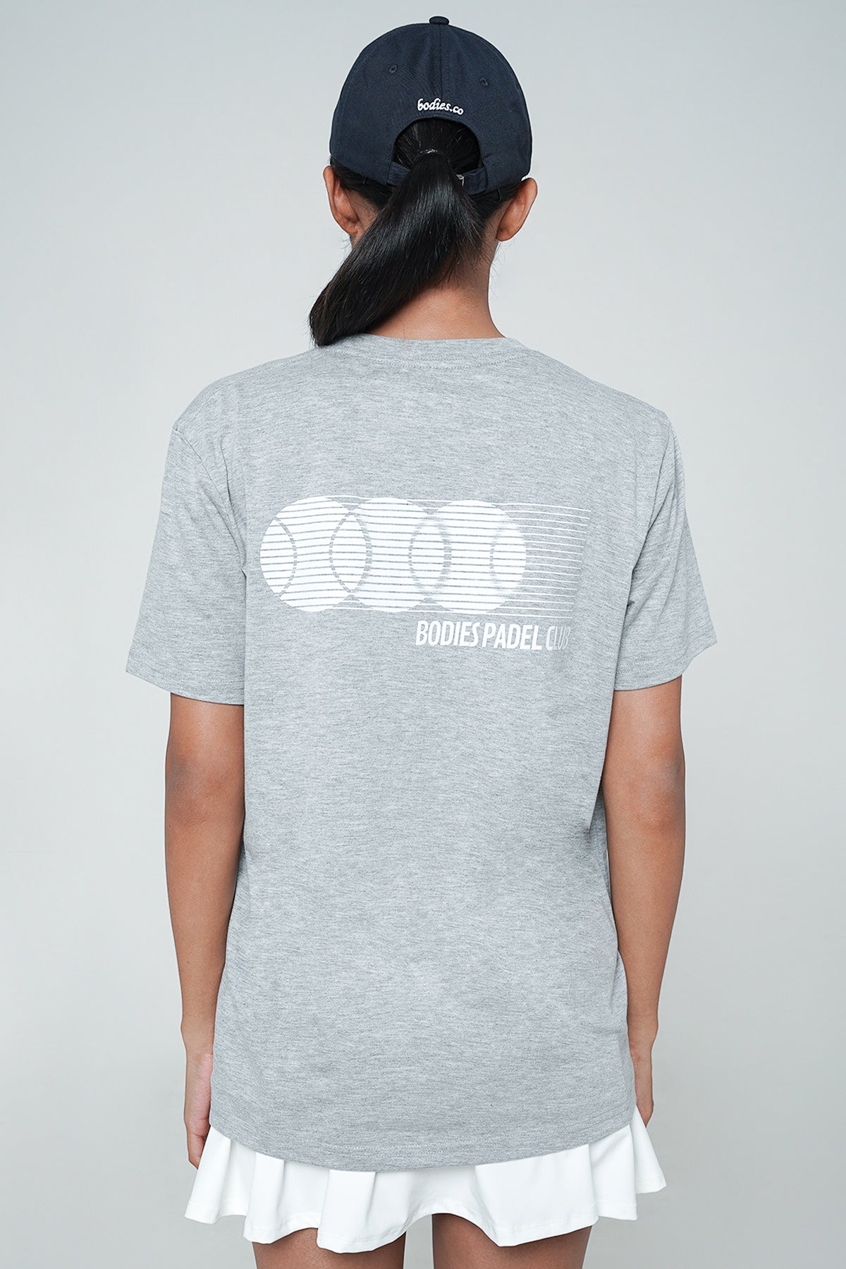 Bodies Padel Club Unisex T-shirt in Misty Grey