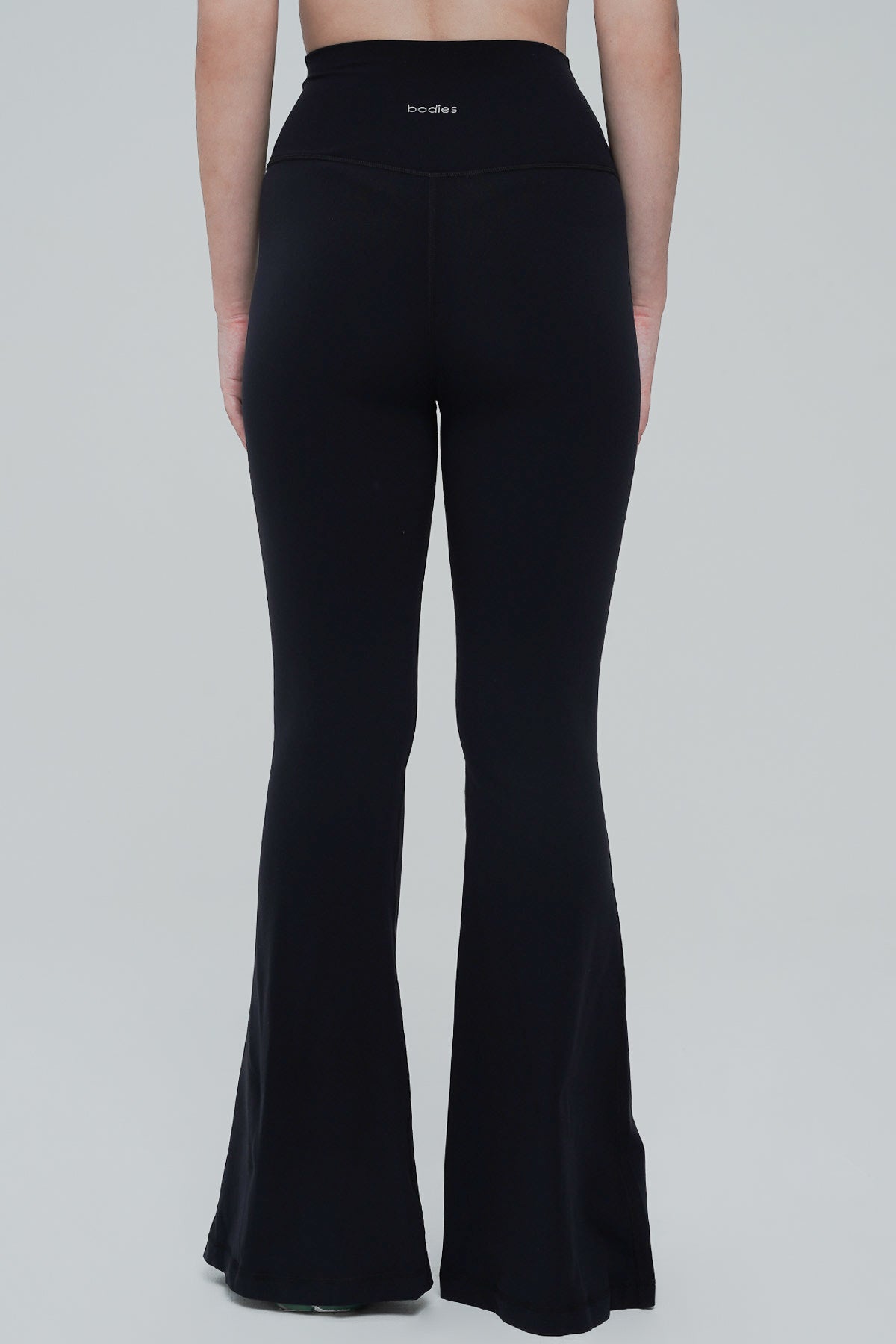 Ideal Slit Flare Pants in Black