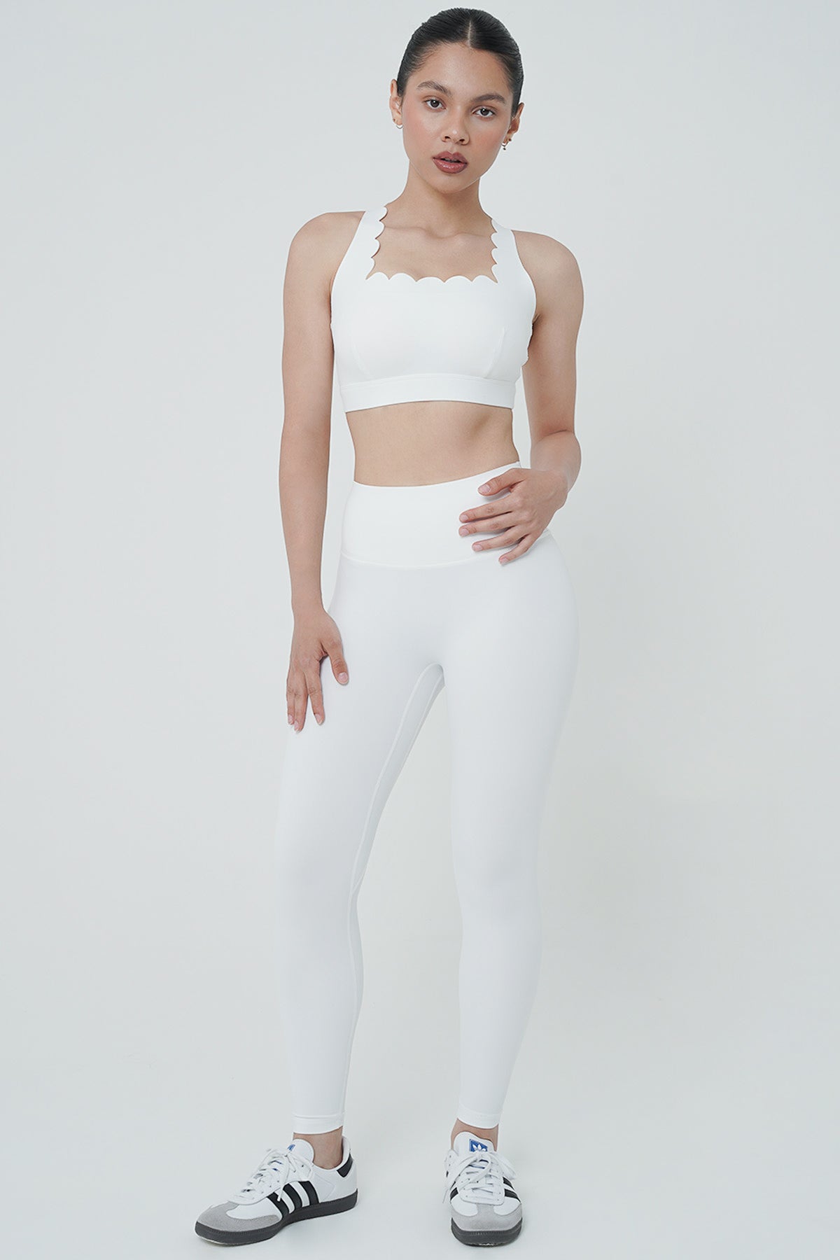 Lux High Impact Leggings in White