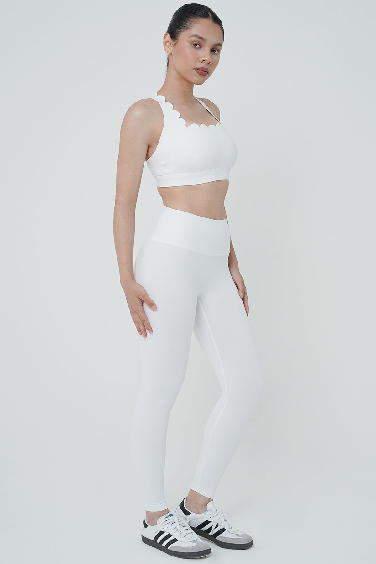 Lux High Impact Leggings in White