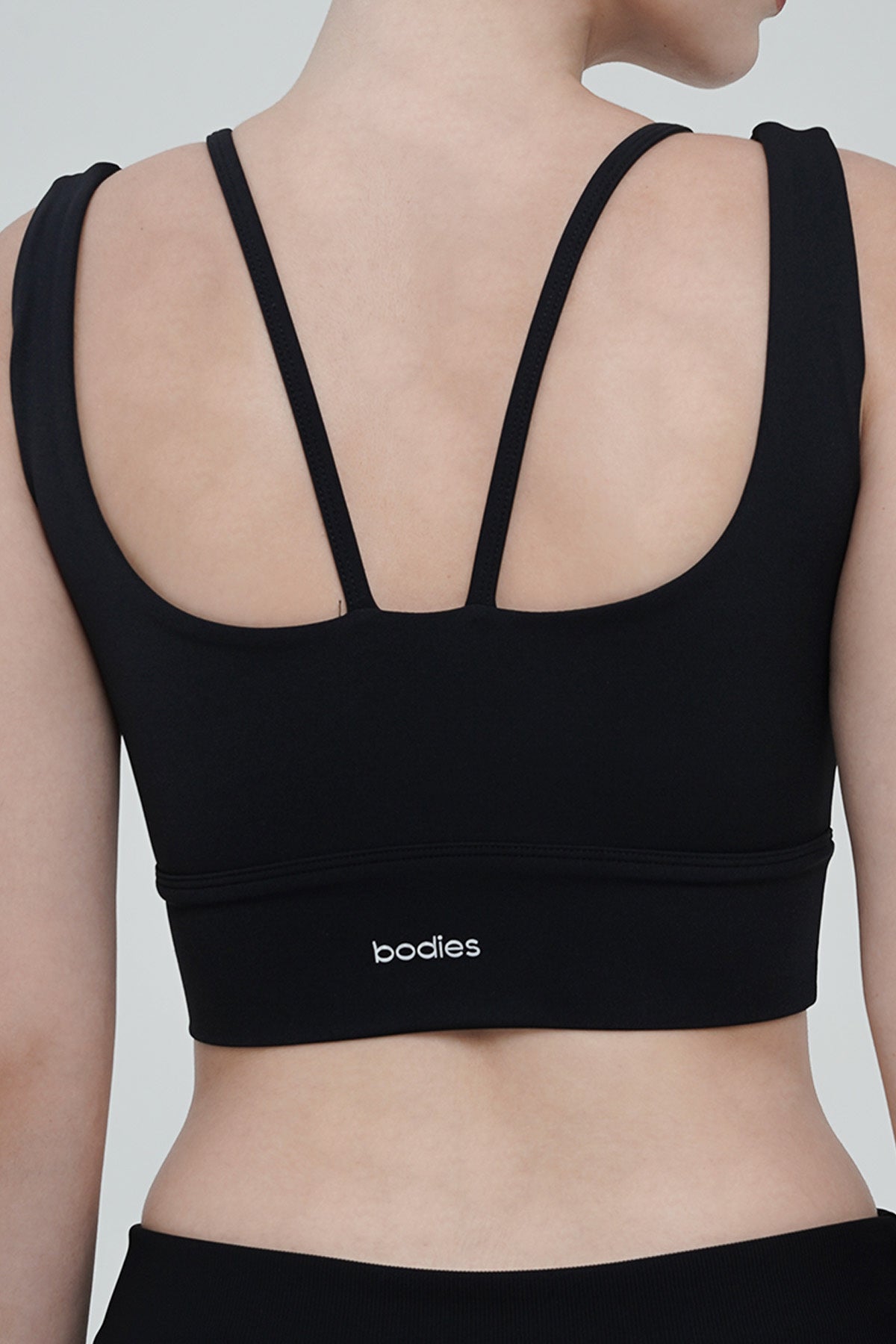 Iso Double Layered Bra in Black