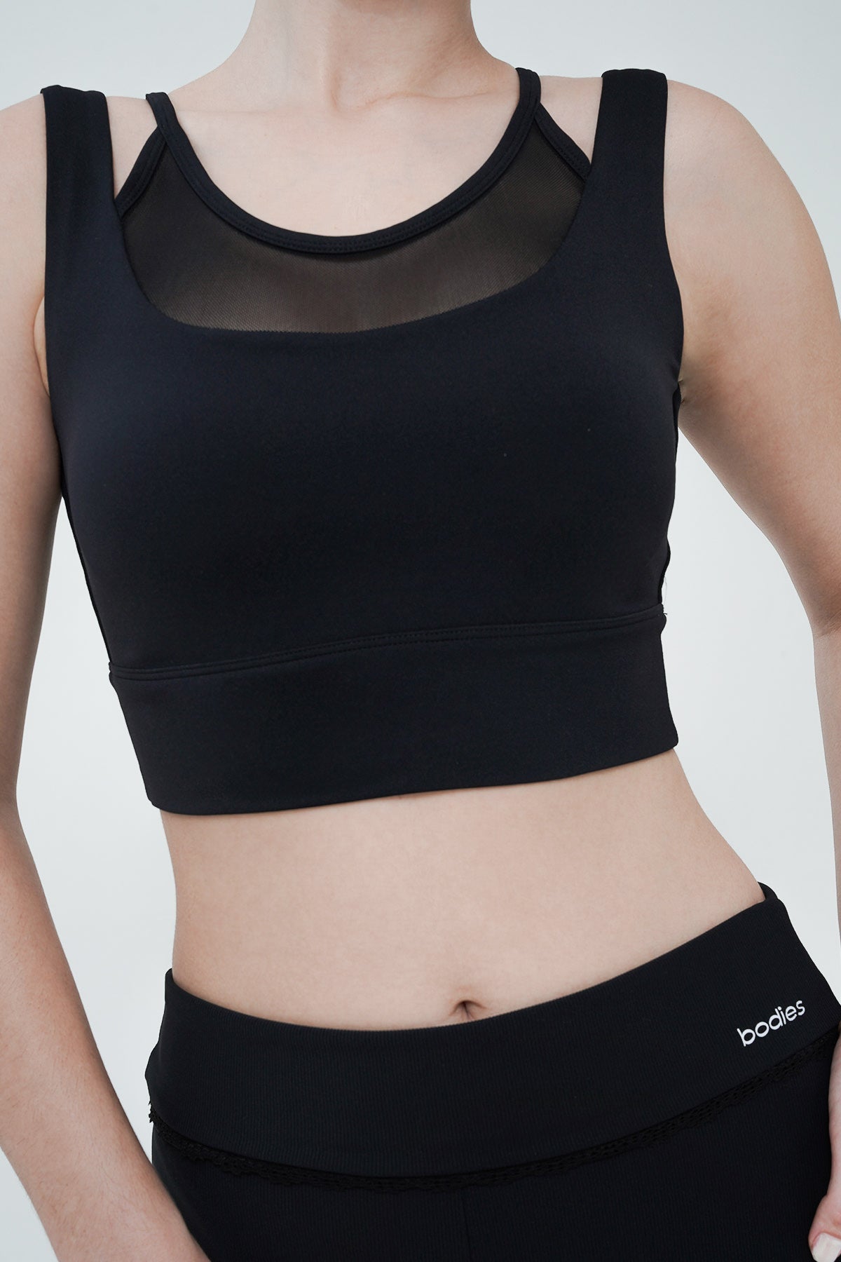 Iso Double Layered Bra in Black