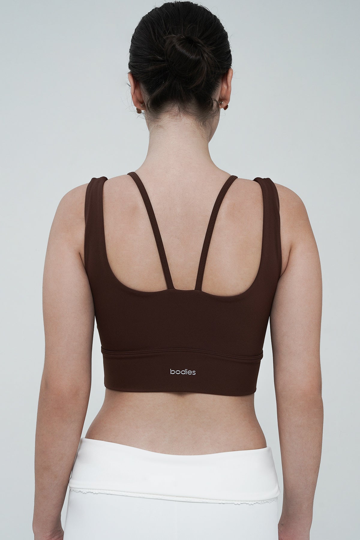 Iso Double Layered Bra in Coffee