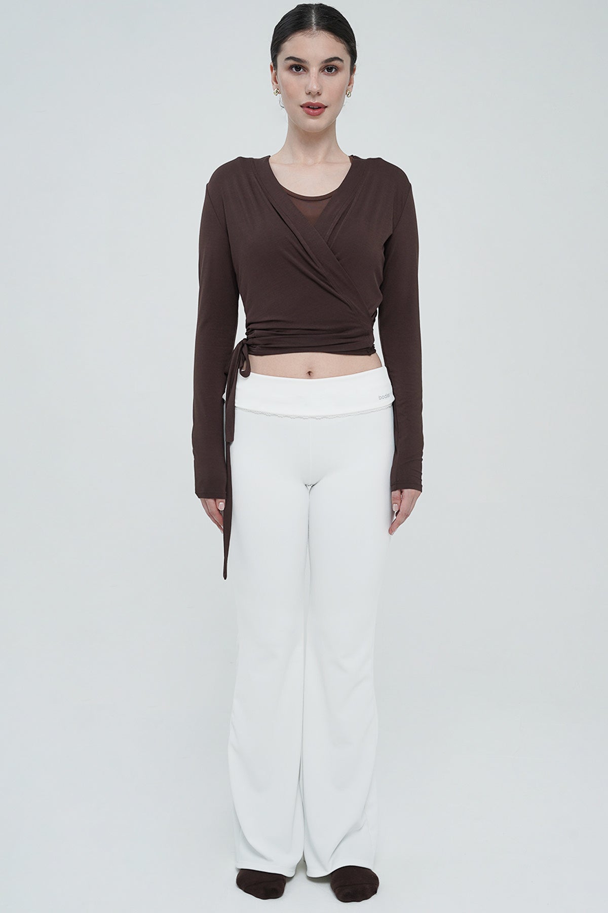 Sierra Wrap Top in Espresso