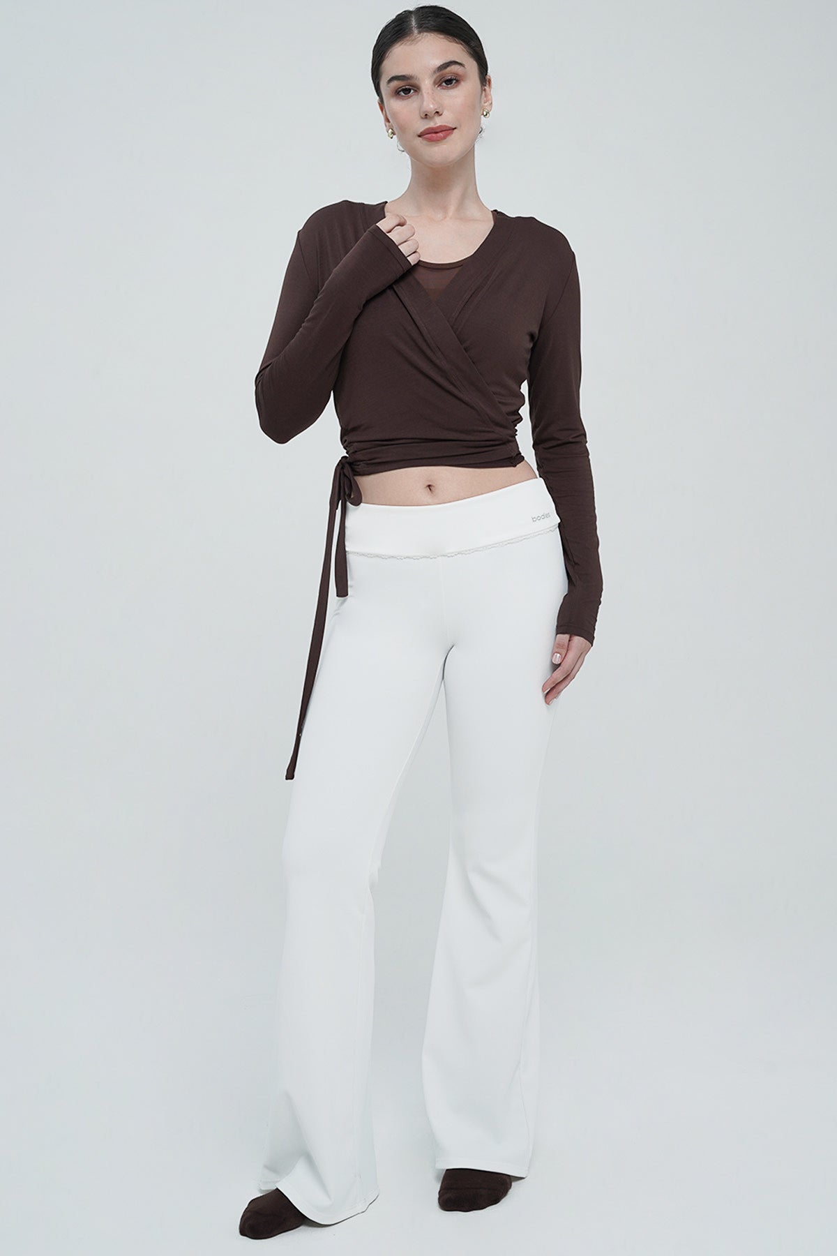 Sierra Wrap Top in Espresso