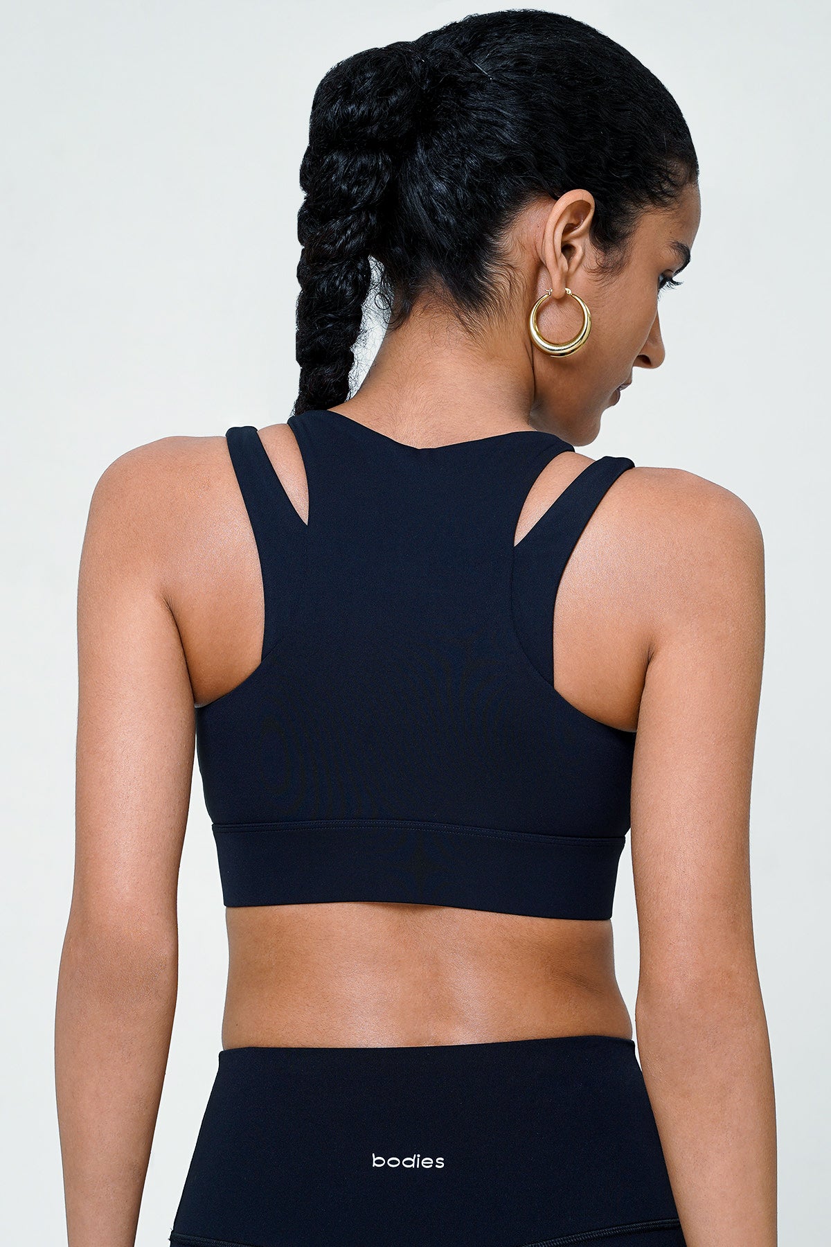 Convert Zip Bra in Black  - Restock