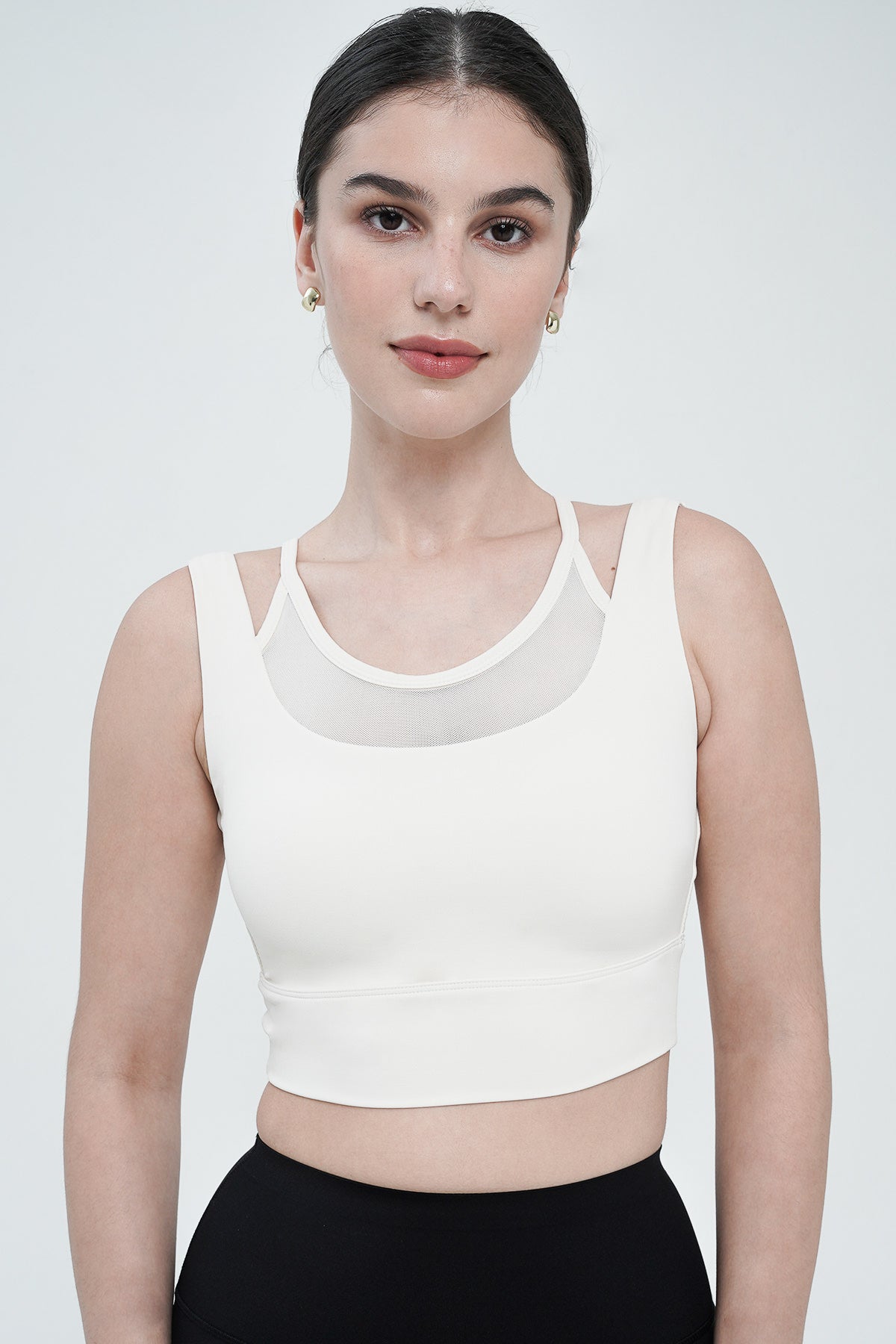 Iso Double Layered Bra in Light Ivory