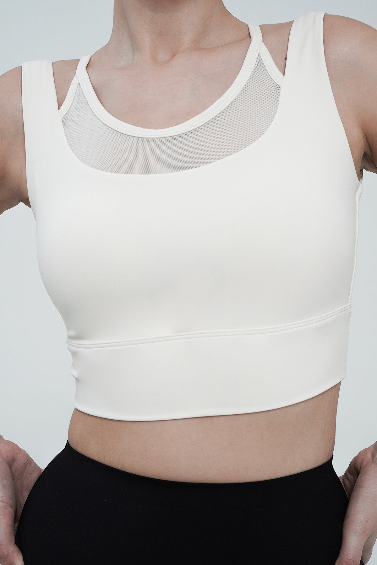 Iso Double Layered Bra in Light Ivory