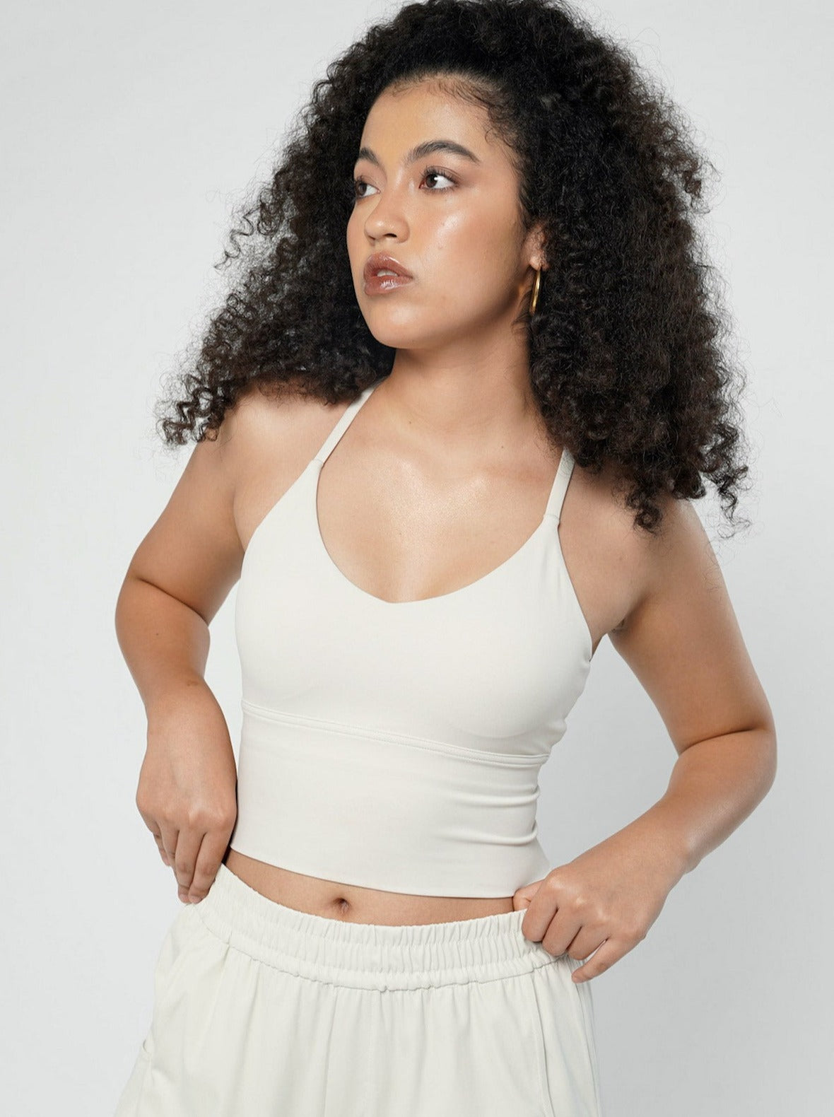 Rumi Singlet Bra in Eggshell (Restock)