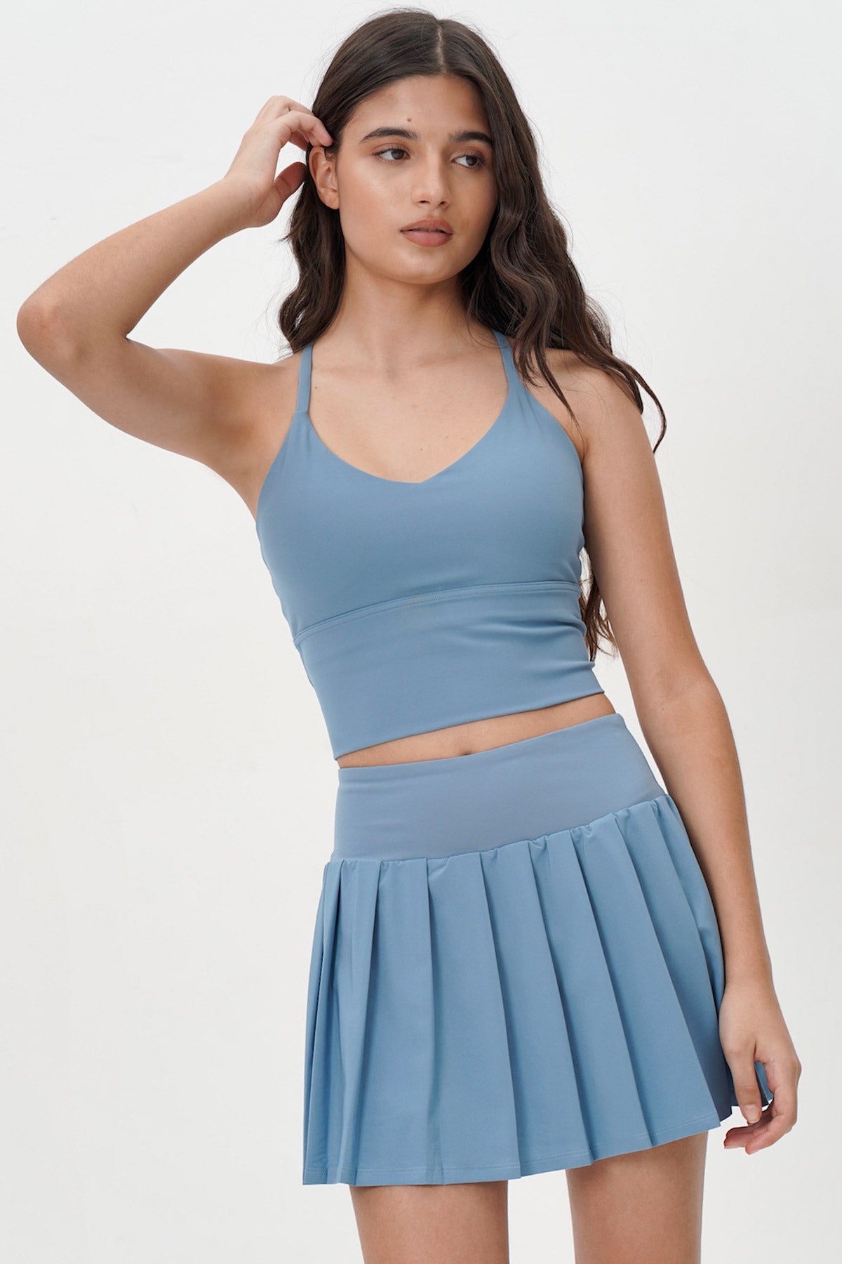 Ace Tennis Skirt In French Blue (4 LEFT)