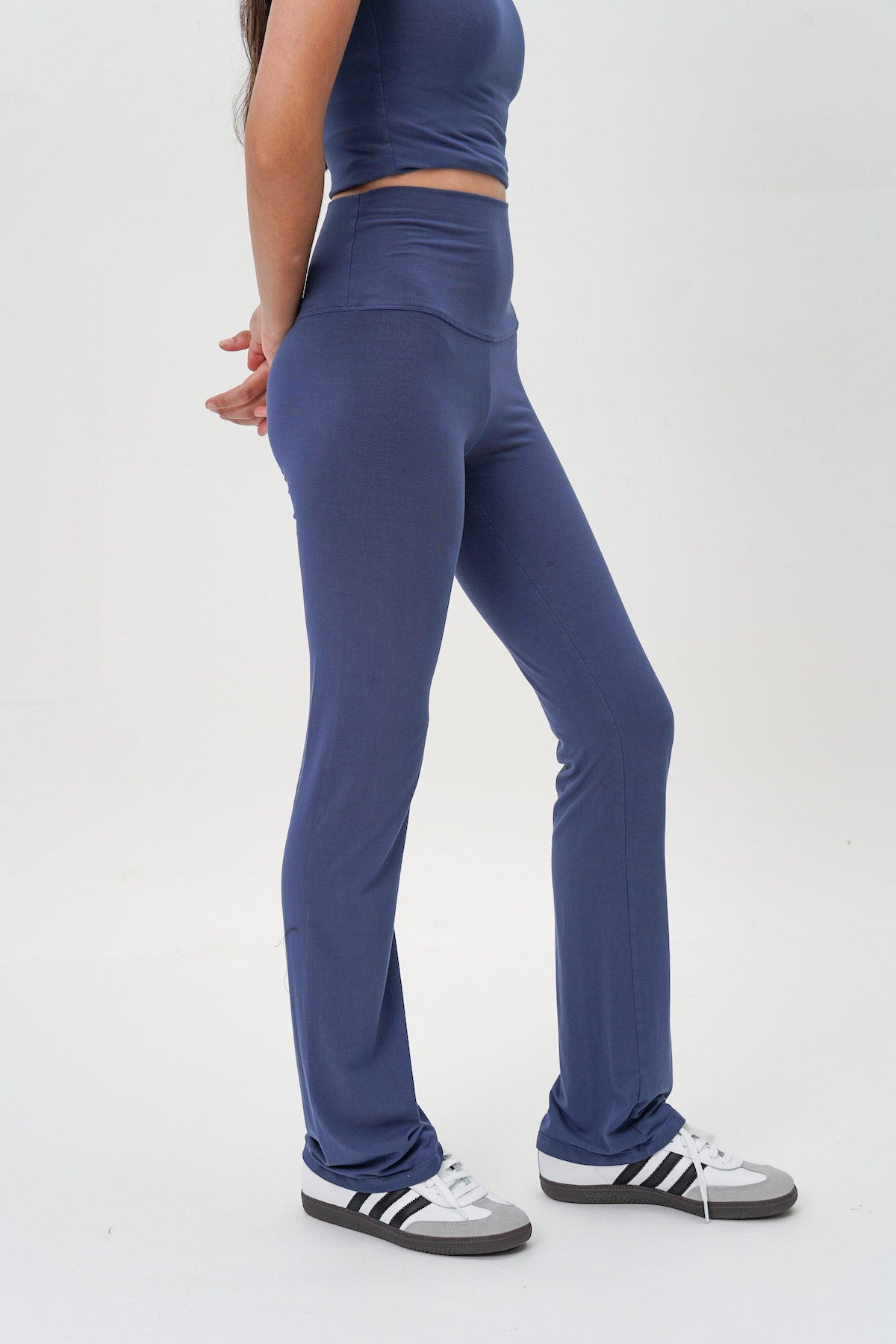 Basic Flare Pants in Indigo Blue (3 S LEFT)