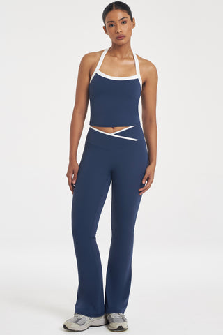 Thrive Flare Pants in Marine