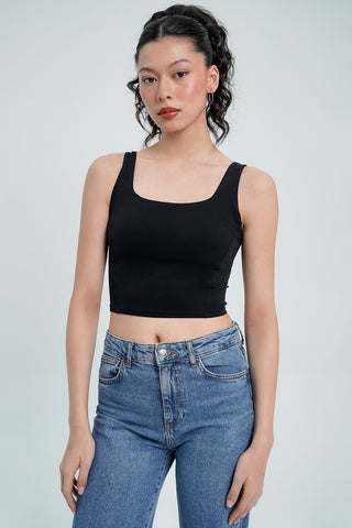 Charmed Bra Top in Black