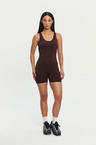 Route Pocket Tank Top in Espresso