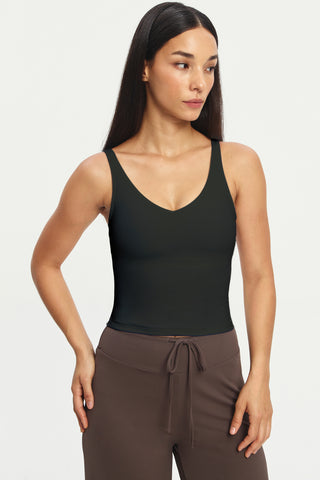 Persona Tank Top in Black (Built in bra)