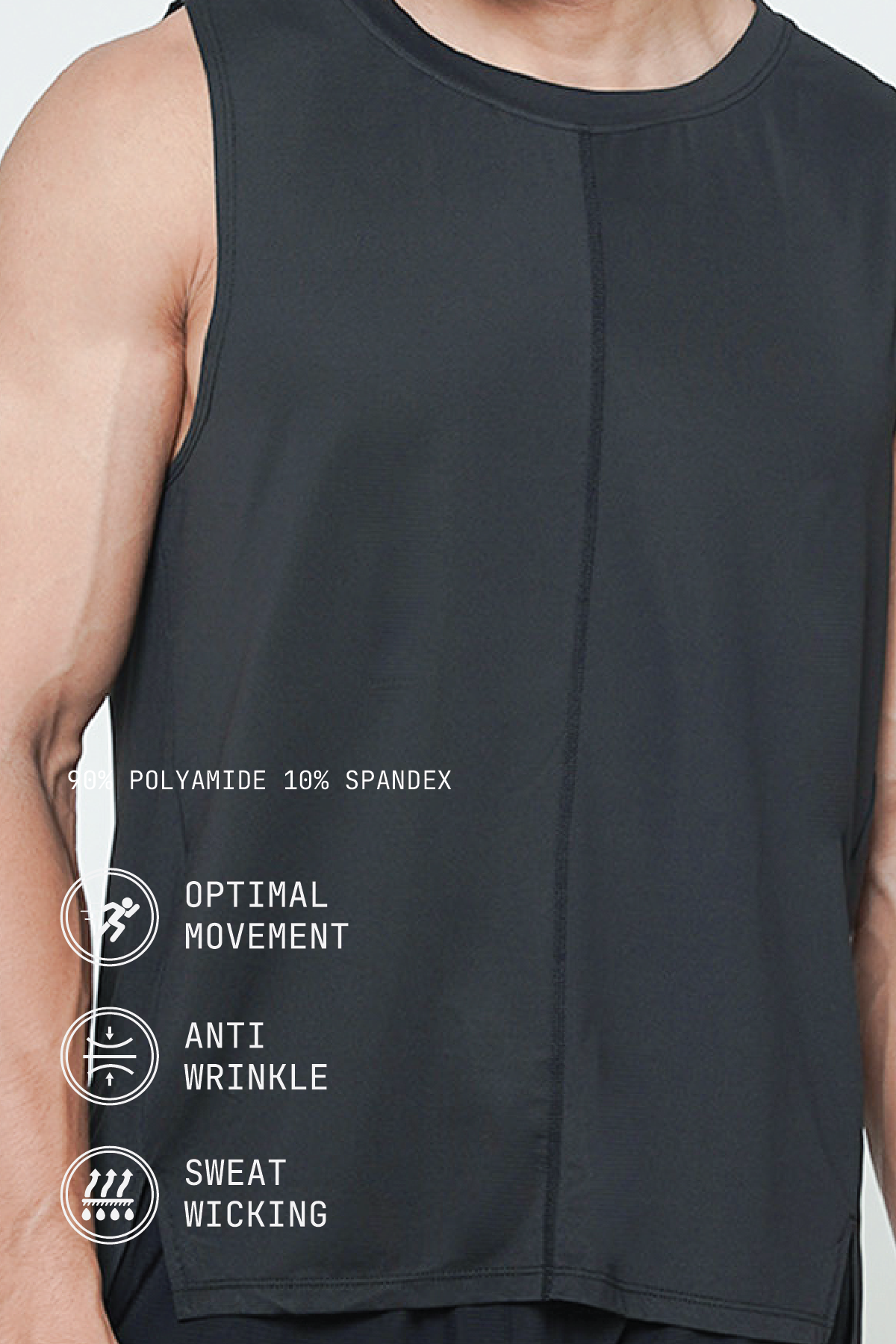 Force Tank Top in Black (Restock)