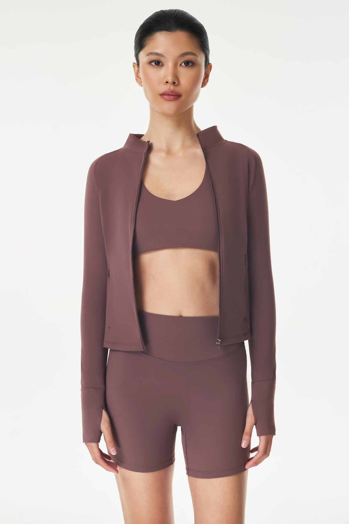 Raglan Jacket in Raisin - BODIES.CO