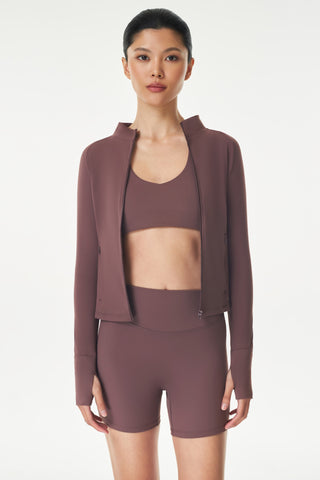 Raglan Jacket in Raisin