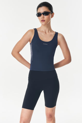 Route Pocket Tank Top in Midnight Navy